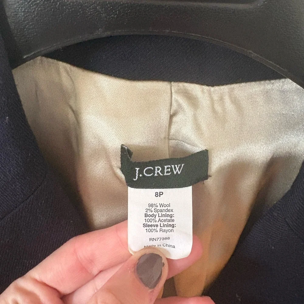J. Crew Navy Blazer with Gold Buttons